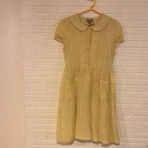 Yellow Gingham Dress